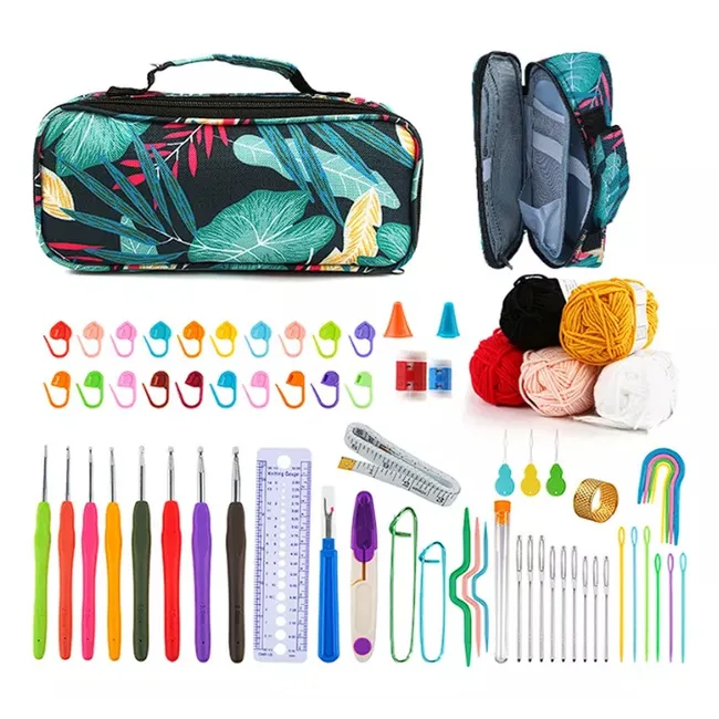 GENERICO - Set De Crochet Y Accesorios Para Tejer Con Bolsito Exclusivo