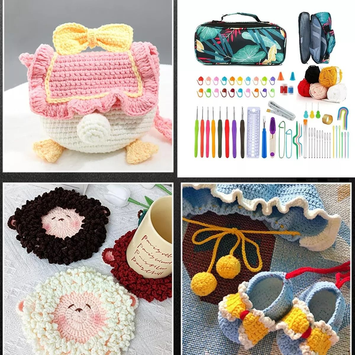 GENERICO - Set De Crochet Y Accesorios Para Tejer Con Bolsito Exclusivo