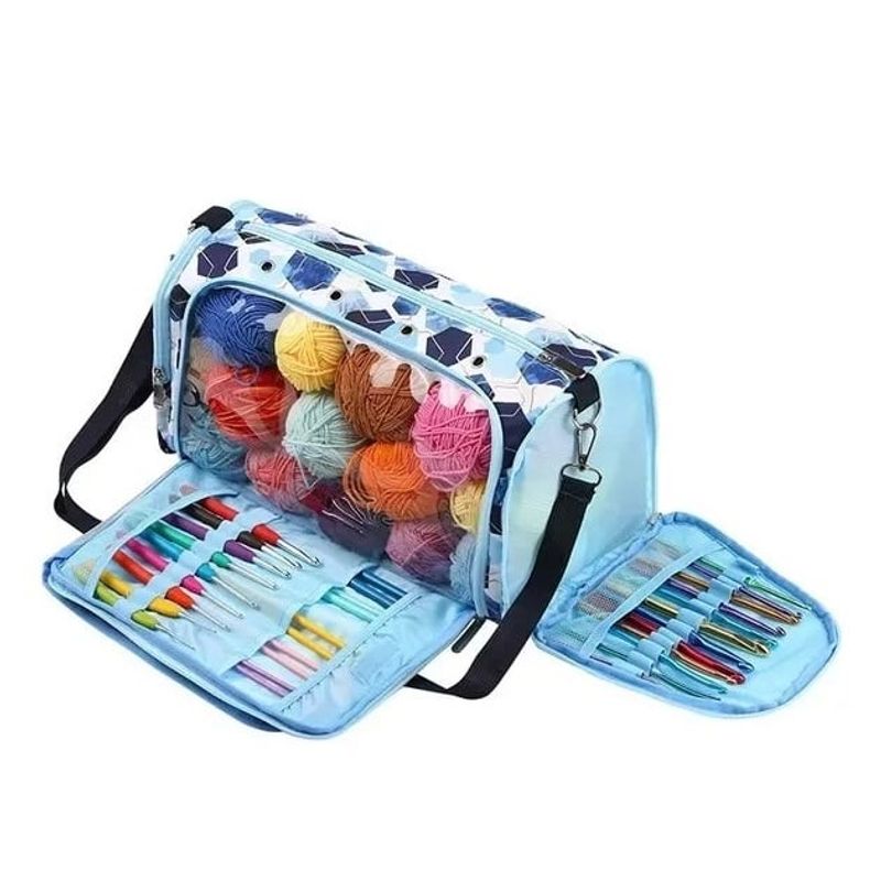 GENERICO - Bolso Para Transportar Tejidos Lanas Accesorios