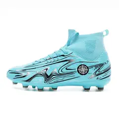 SHANDIAN - Zapatillas de Fútbol Hombre FG zapatos hombre Azul