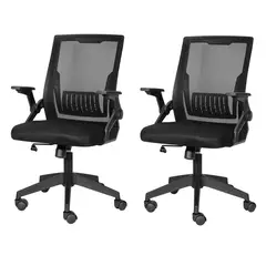 VIDITA - Set 2 Sillas Carla Ergonómica Asiento De Memoria Silla De Oficina