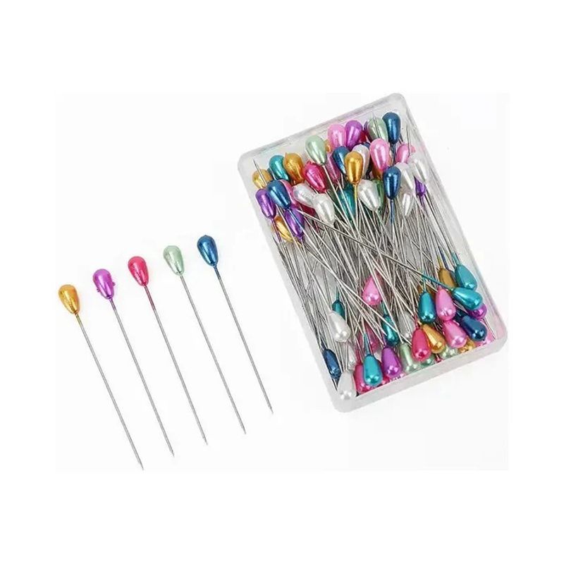GENERICO - Set De 100 Alfileres Para Costura Con Cabeza Grande