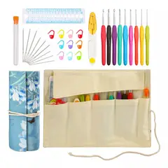 GENERICO - Set De Crochet Y Accesorios Para Tejer Y Estuche Exclusivo