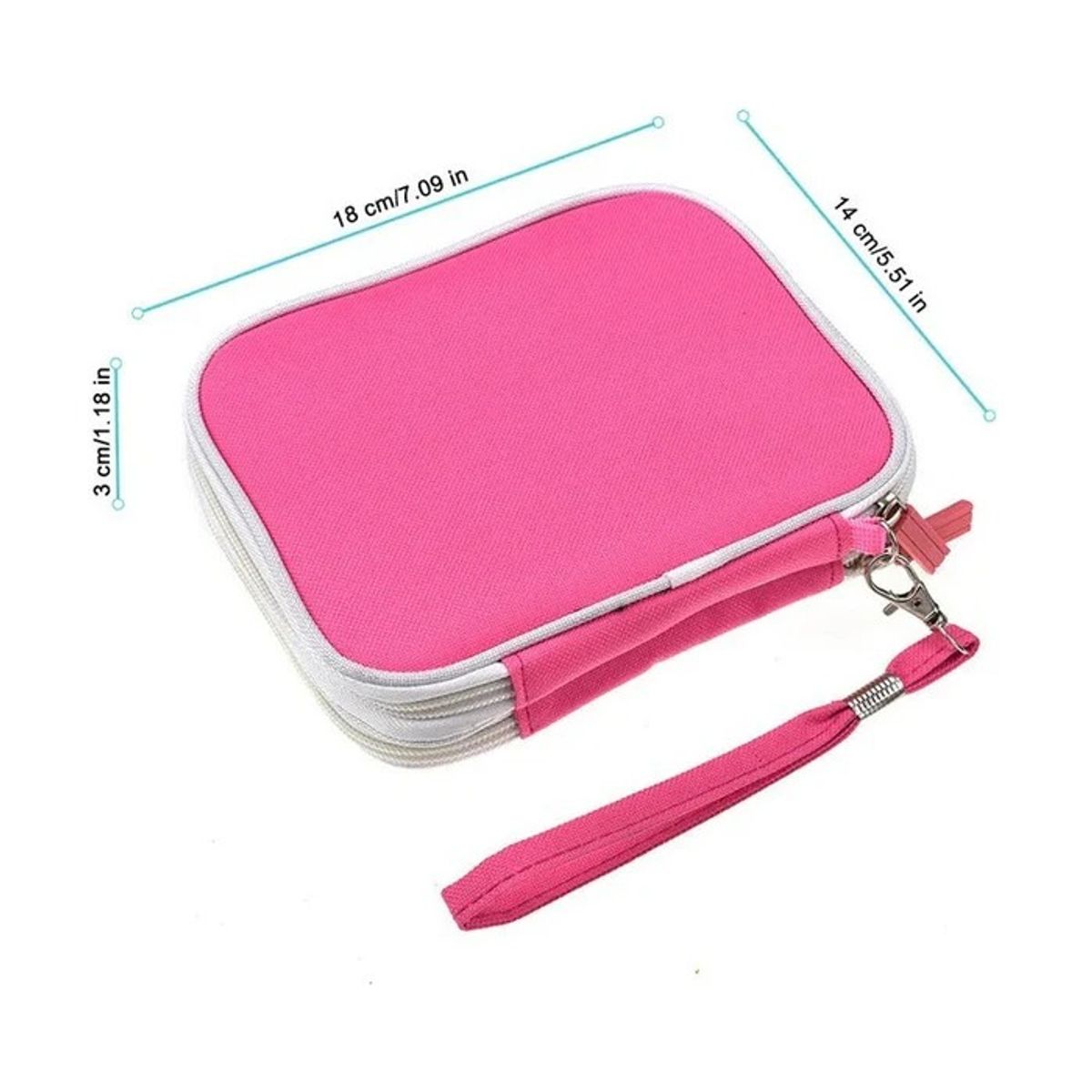 GENERICO - Set Completo De Crochet Con Estuche Fucsia 51 Pcs