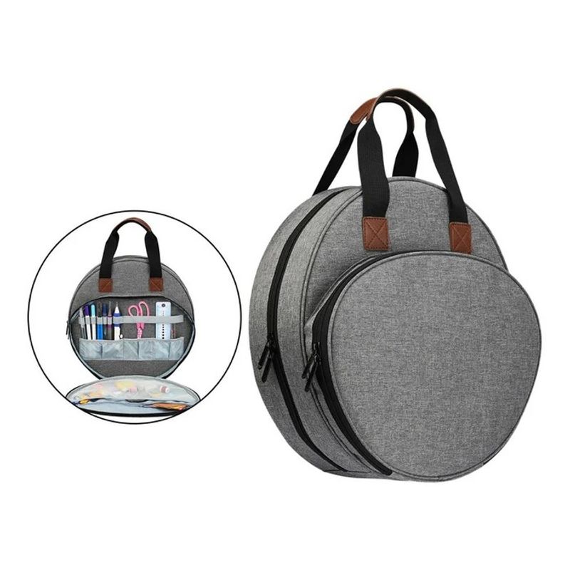 GENERICO - Bolso Porta Bordados Hilos Y Accesorios - Gris