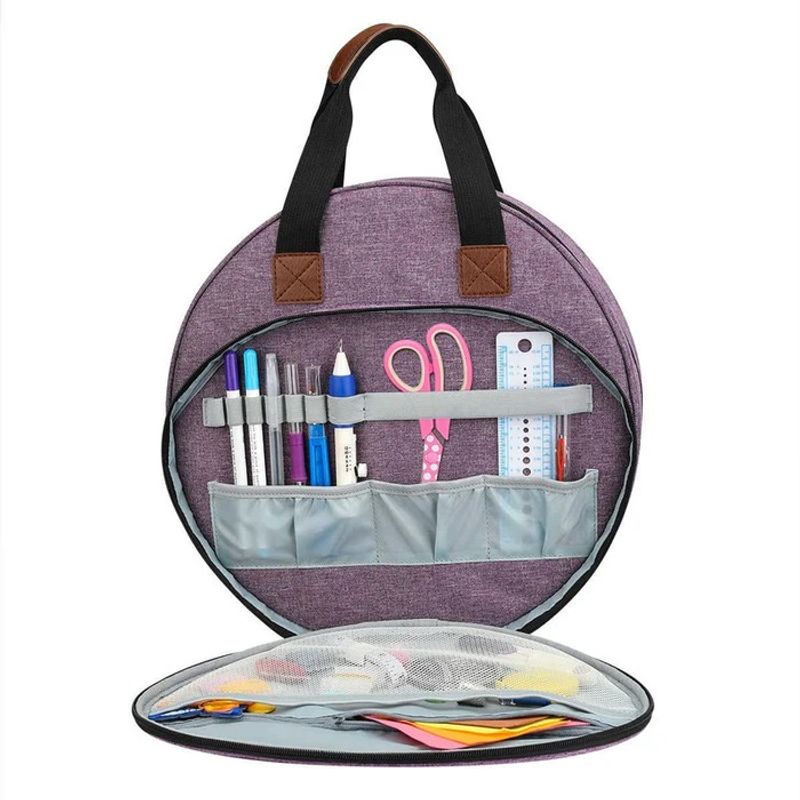 GENERICO - Bolso Porta Bordados Hilos Y Accesorios - Morado