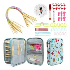 GENERICO - Set de Palillos Circulares de bambú Y Accesorios