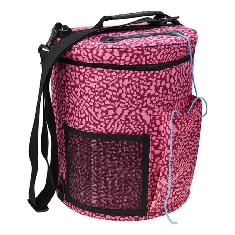 GENERICO - Bolso Organizador Porta Tejido Lanas Accesorios Animal Print