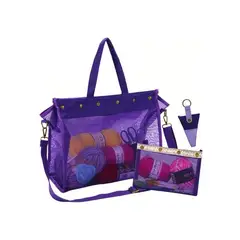 GENERICO - Bolso Porta Tejido Lana Palillos Crochet Malla Resistente M