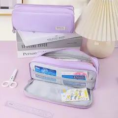 TIOZONEY - Bolsa de papelería de gran capacidad
