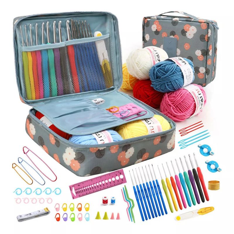 BITART - Kit De Agujas De Ganchillo Y Accesorios Para Tejer 67 piezas