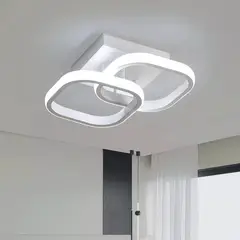 KUANGYE - Moderna Lámpara Led De Techo, Regulable 3 Modos De Luz Colga