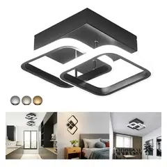KUANGYE - Lámpara De Techo Moderna Led 22w Baño Luz Colgante 3 Modos