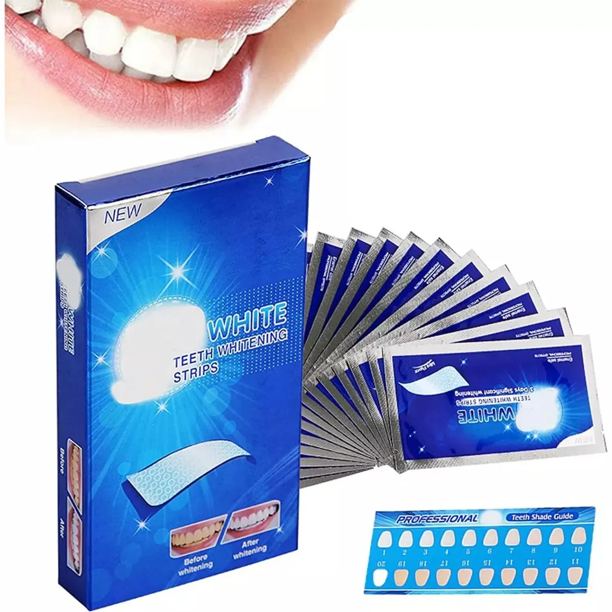 KUANGYE - Tiras Blanqueadoras Advanced Teeth Whitening Strips 28 Unid.