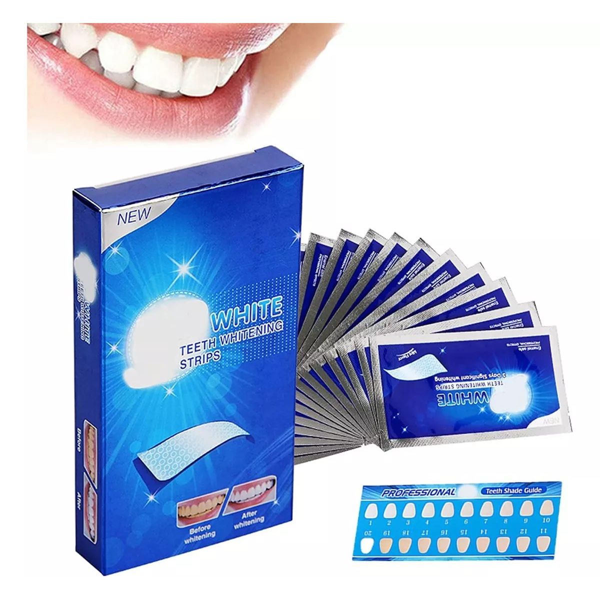 KUANGYE - Tiras Blanqueadoras Advanced Teeth Whitening Strips 28 Unid.
