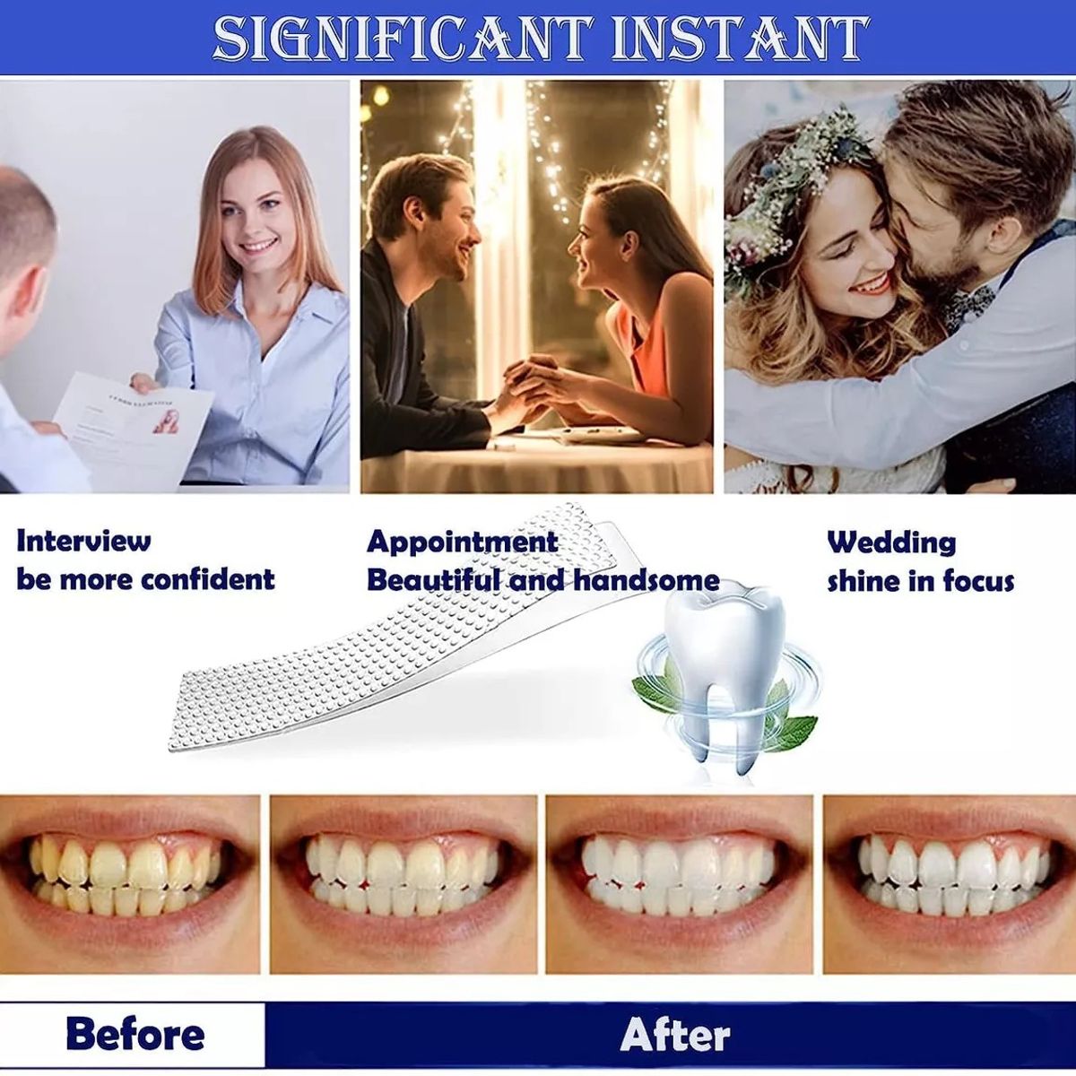 KUANGYE - Tiras Blanqueadoras Advanced Teeth Whitening Strips 28 Unid.