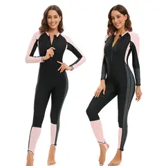 ORILWAYO - Traje de baño Traje de baño de manga larga azul polvo