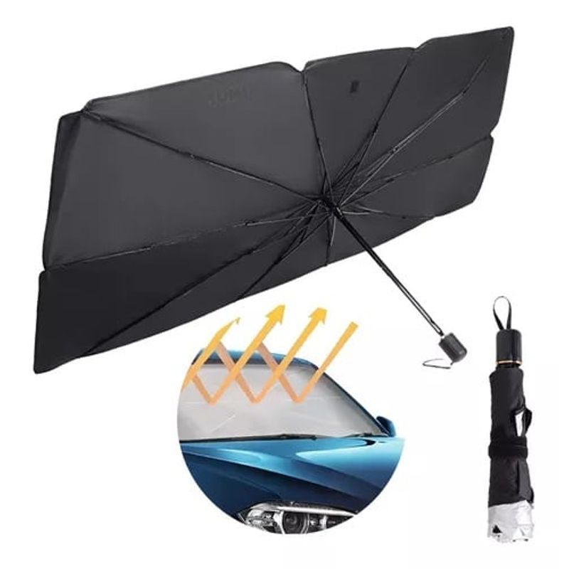 GENERICO - Parasol De Auto Quitasol Parabrisas Cubre Sol Tipo Sombrilla