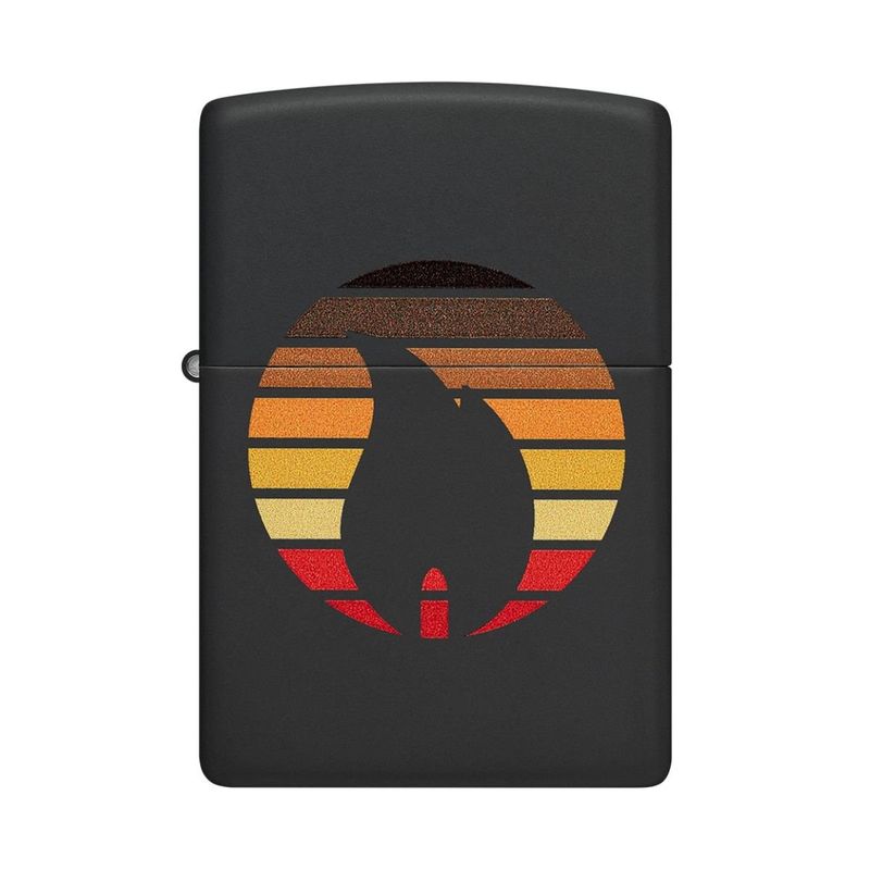 ZIPPO - Encendedor Zippo Colorblock Flame Design Negro ZP46168
