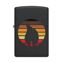 ZIPPO - Encendedor Colorblock Flame Design Negro ZP46168
