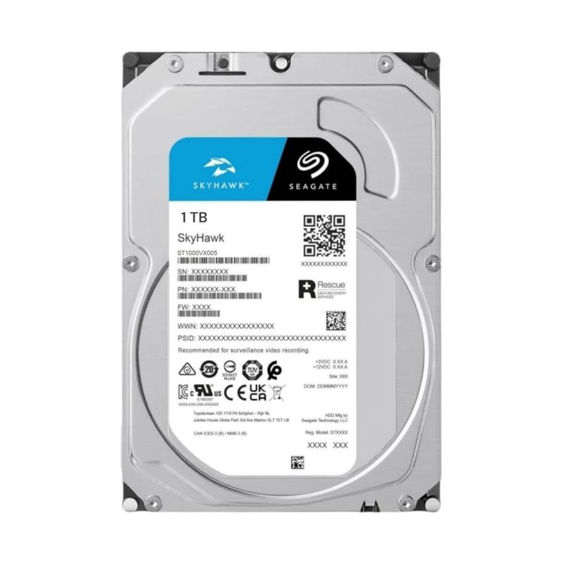 SEAGATE - Disco Duro Seagate Skyhawk 1TB Videovigilancia