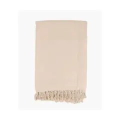 LOUNGE - Manta Algodón Taupe