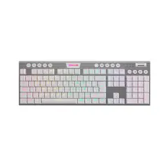 REDRAGON - Teclado Inalámbrico Horus FS White Red Switch Esp