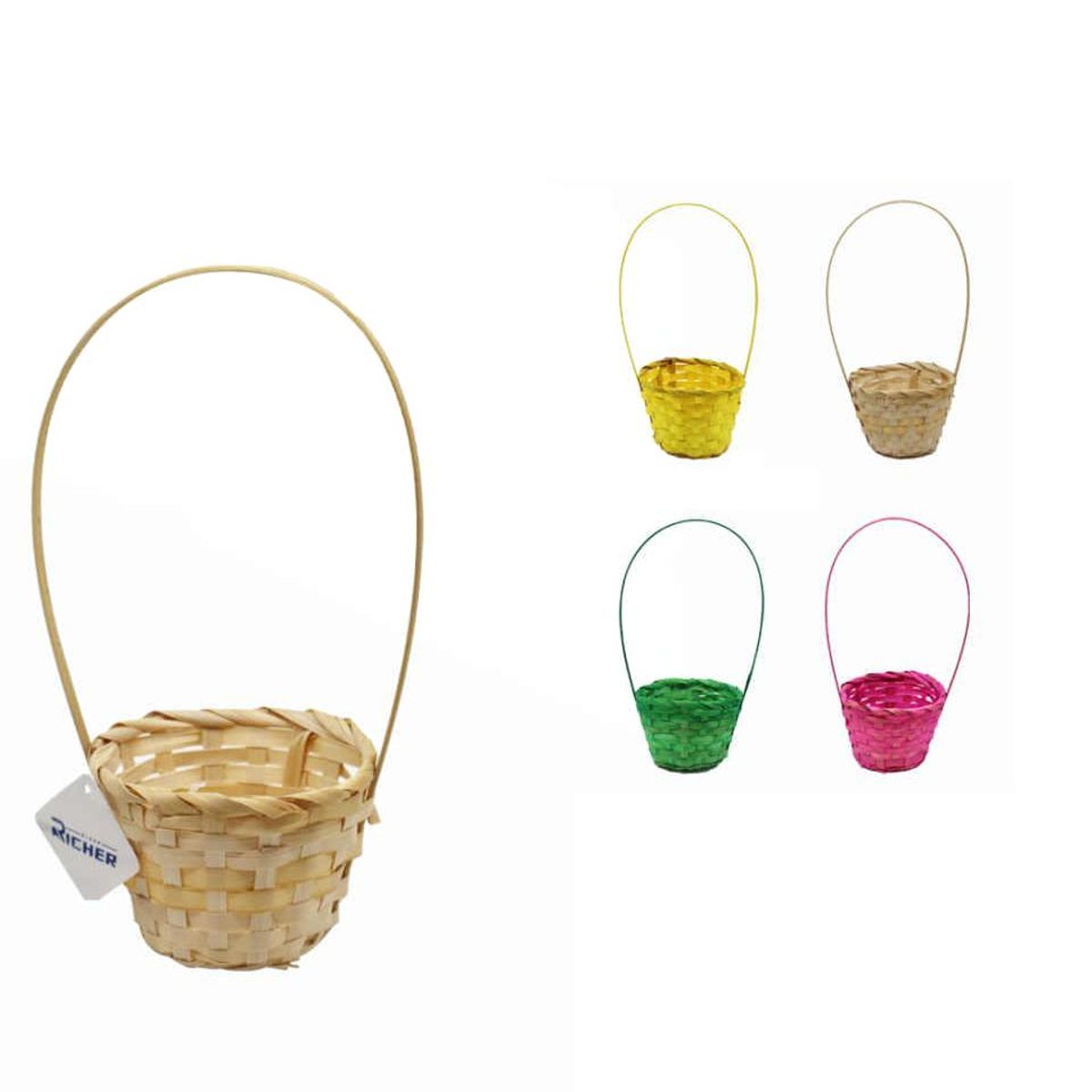 GENERICO - Pack x4 Cesta de Pascua con asa