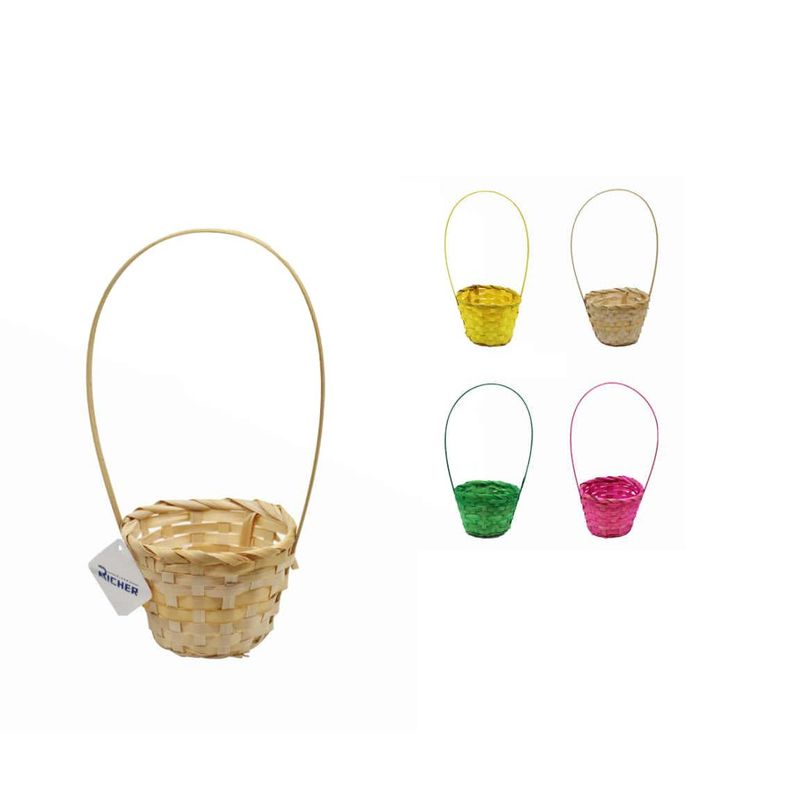 GENERICO - Pack x4 Cesta de Pascua con asa