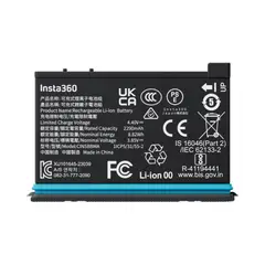 INSTA 360 - Batería Recargable Insta360 de 2290mAh para Cámara de Acción X4
