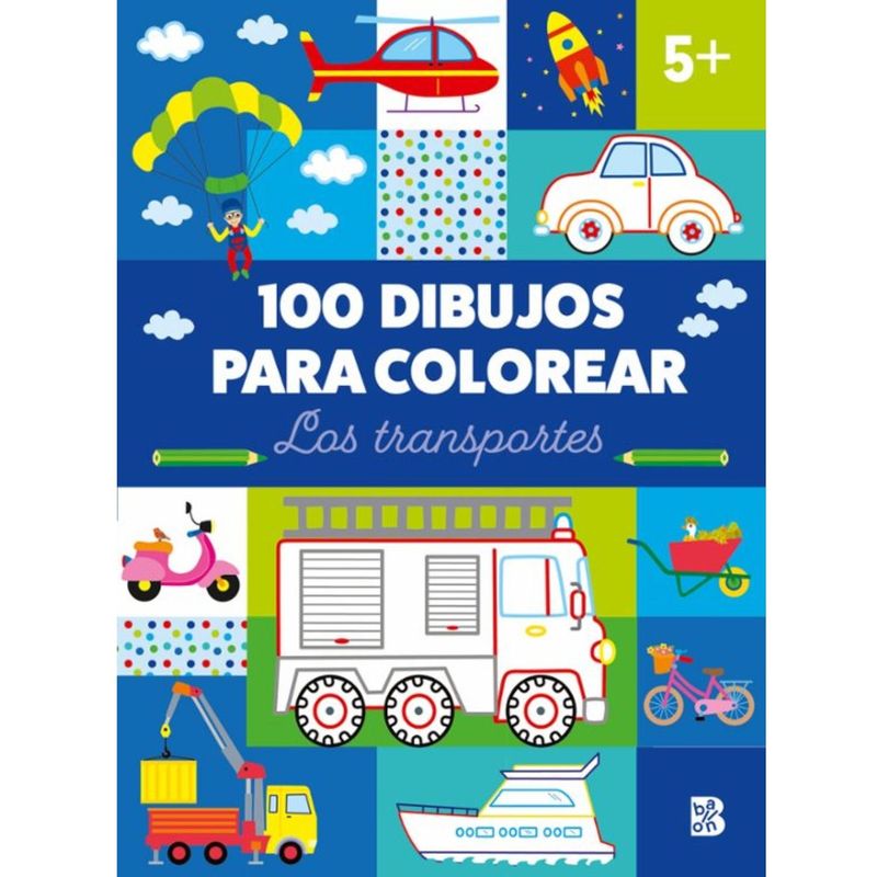 BALLON - Libro 100 DIBUJOS PARA COLOREAR - LOS TRANSPORTES