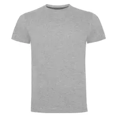 ANDESLAND OUTDOOR APPAREL - Polera Manga Corta 100% Algodón Gris Jaspeado Hombre