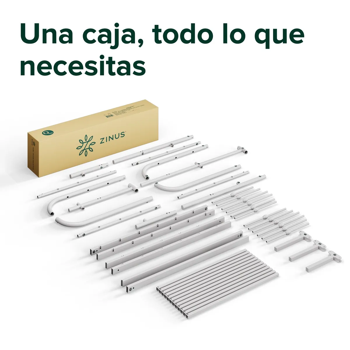 ZINUS - Base de cama metal HEIDI Zinus 1.5 plazas 105x190x30cm