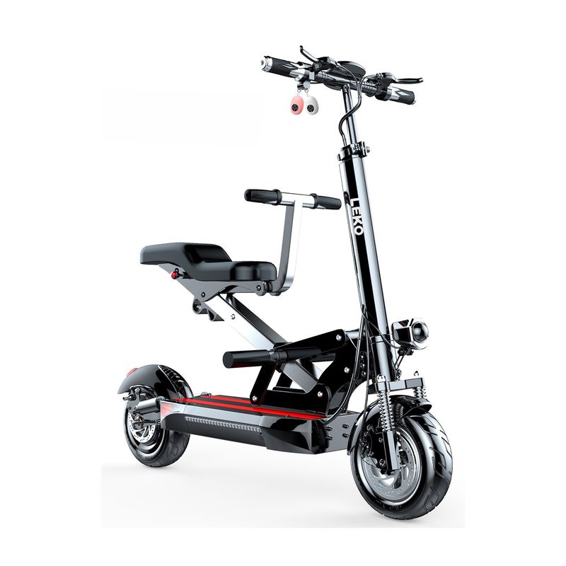 LEKO - Scooter Eléctrico LEKO Modelo HBC 13-4 Color Negro