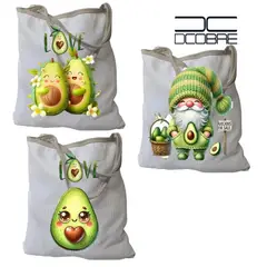 GENERICO - 3 Tote Bag en Cobre modelo Paltas