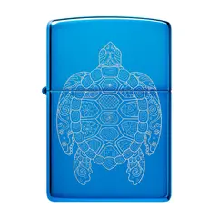 ZIPPO - Encendedor Zen Turtle Design Azul ZP46177 - Azul