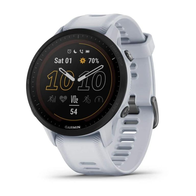 Smartwatch Forerunner 955 Unisex Con carga solar y GPS Blanco