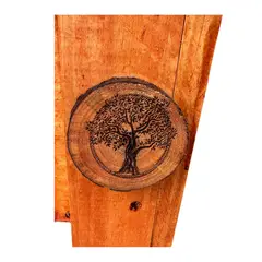 GENERICO - Jardinera De Madera En Pino Cepillado Color Nogal
