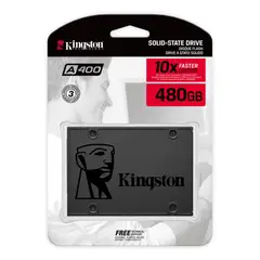 KINGSTON - UNIDAD SSD 480 A400 SATA 3 25 SSD SA400S37480G- - Negro