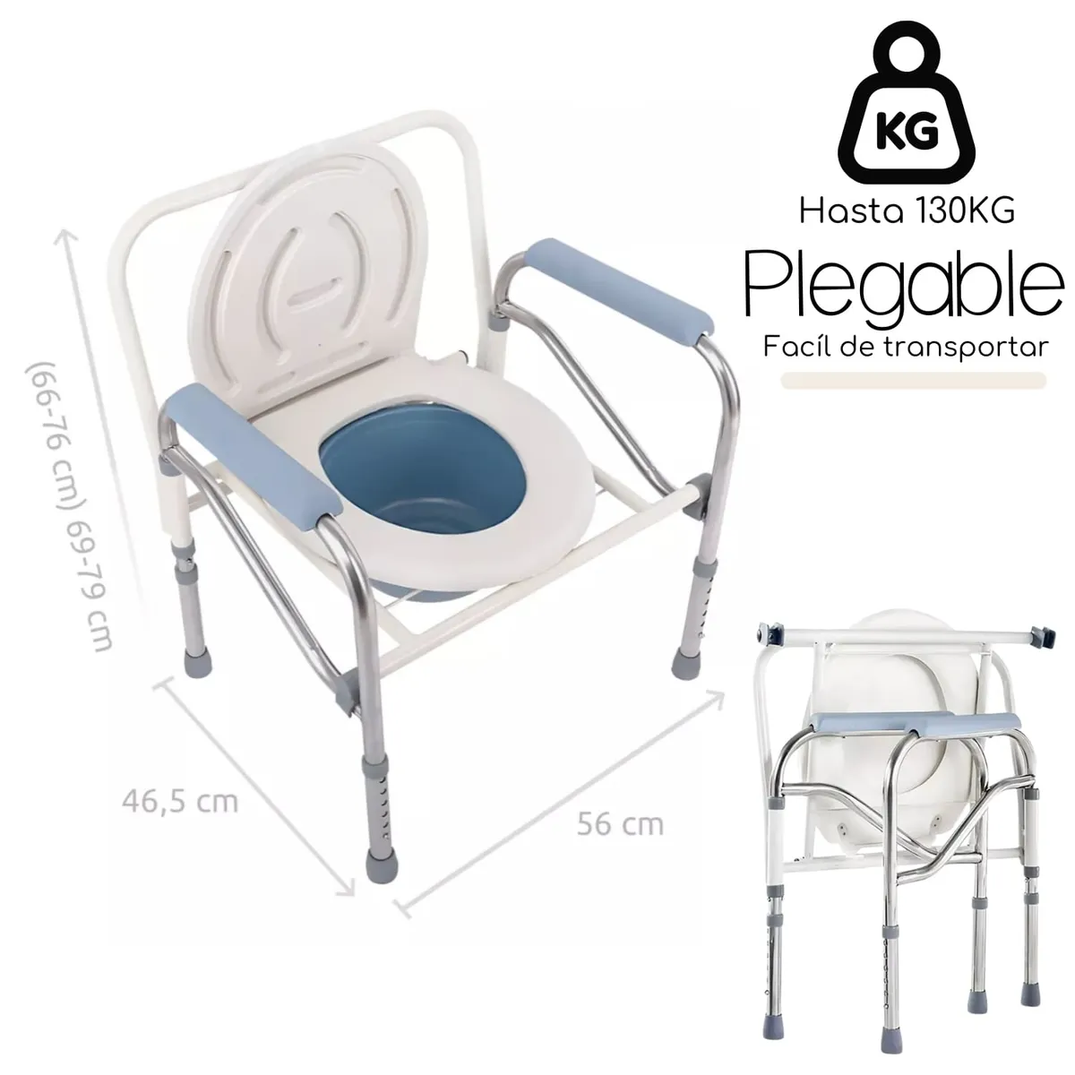 ACQUI - Silla Para Baño Portátil Inodoro Adultos