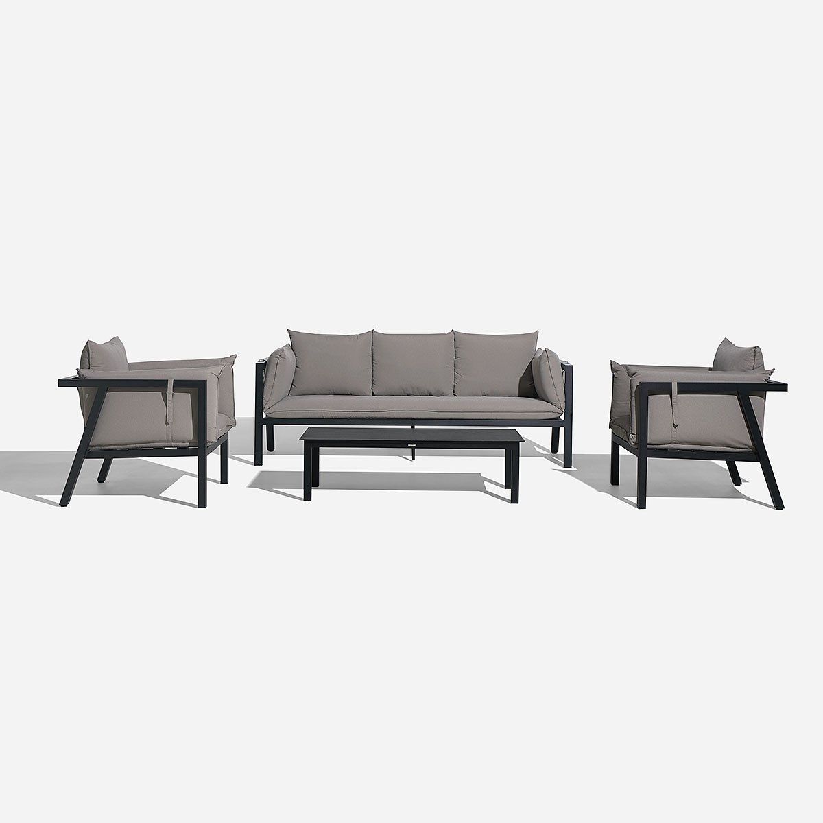 ROSEN - Set de Living de Terraza Turqueta 4 Piezas Beige