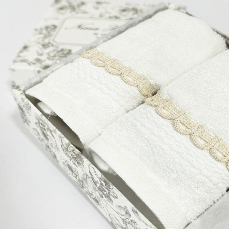 NINA HERRERA - Pack 2 Toalla Algodón Básica Blanco Facial