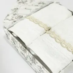 NINA HERRERA - Pack 2 Toalla Algodón Básica Blanco Facial