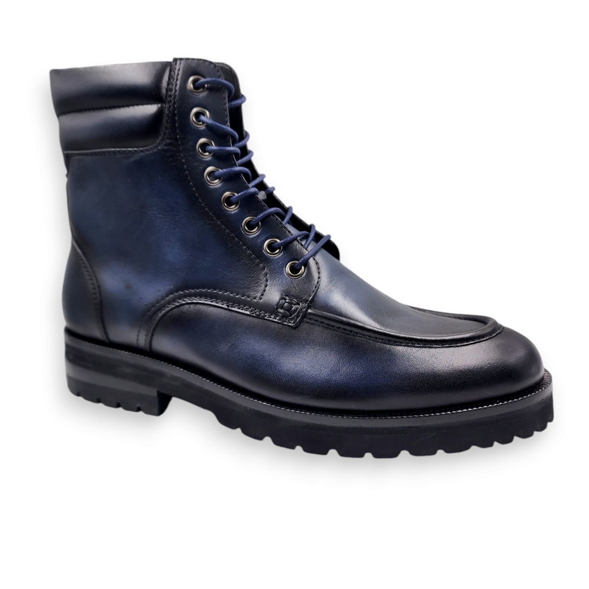 LEVURETT - BOTÍN DE CUERO ARGENTINO AZUL PARA HOMBRE - VANTAGE - LEVURETT