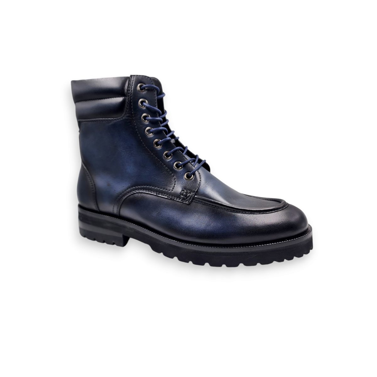 LEVURETT - BOTÍN DE CUERO ARGENTINO AZUL PARA HOMBRE - VANTAGE - LEVURETT
