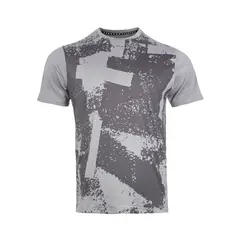 TILKI - Polera Print Poly Temel Gris Tenis Padel