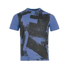 TILKI - Polera Print Poly Temel Azul Tenis Padel