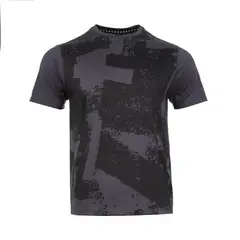 TILKI - Polera Print Poly Temel Negra Tenis Padel