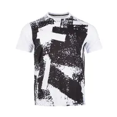 TILKI - Polera Print Poly Temel Blanca Tenis Padel