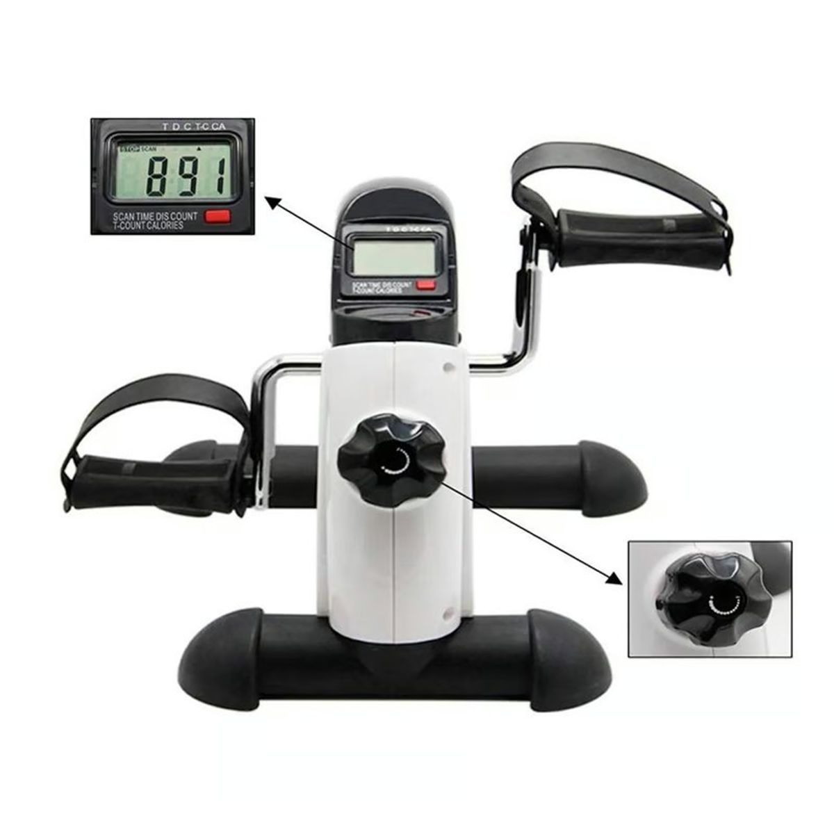 GENERICO - Pedalera Con Monitor Lcd Home Fitness